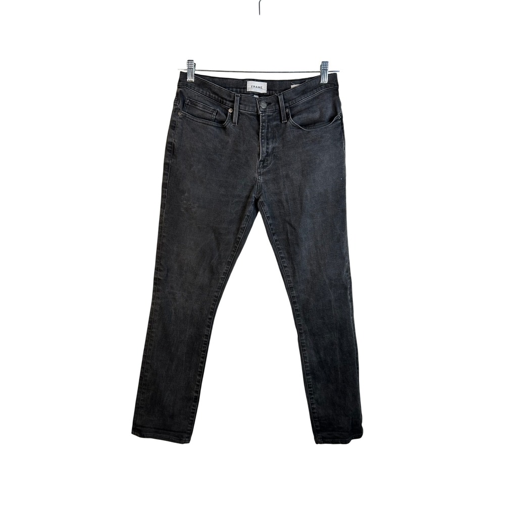 Frame Women's Black L'Homme Skinny Stretch Denim Jeans Size 32